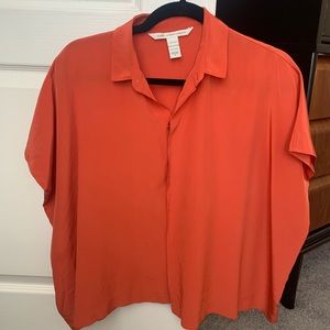 DVF silk button up blouse